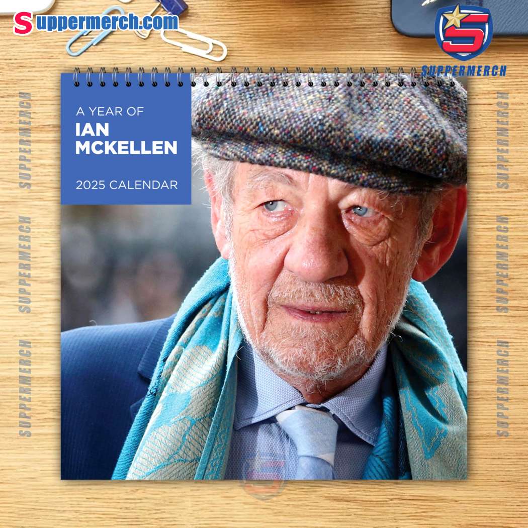 Ian Mckellen Actor Wall Hanging Calendar 2025 wGCxFYc