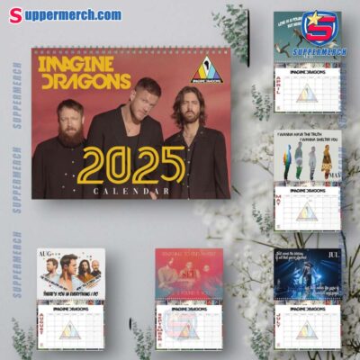 Imagine Dragons Wall Hanging Calendar 2025 6EFo7kx