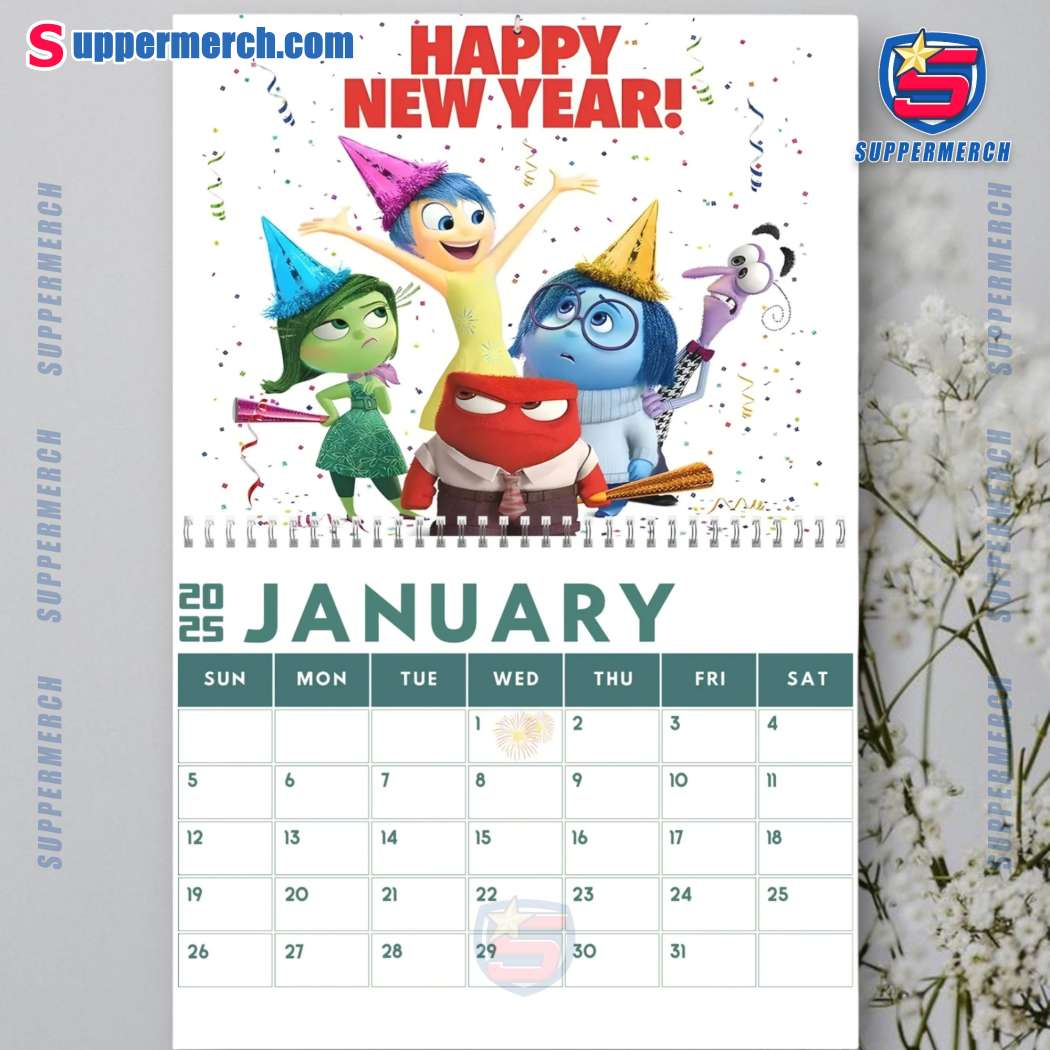 Inside Out Wall Hanging Calendar 2025-b 043MuJ1