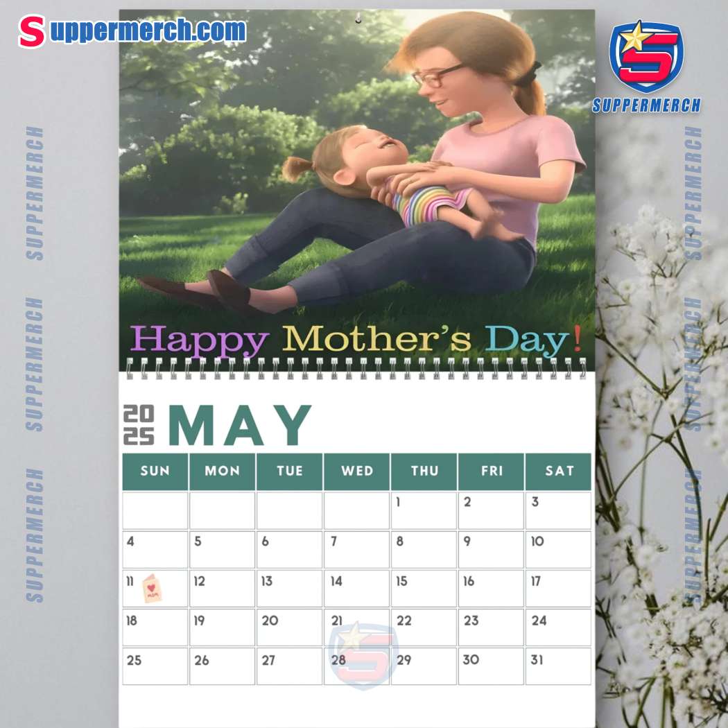 Inside Out Wall Hanging Calendar 2025-z 4LSPRWI