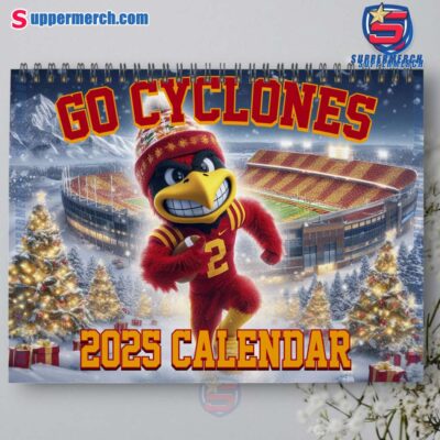 Iowa State Cyclones Wall Hanging Calendar 2025-a fI9W74r