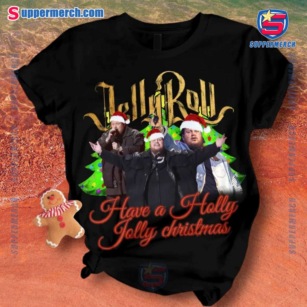 Jelly Roll Have A Holly Jolly Christmas Pajamas Set-b POy46fN
