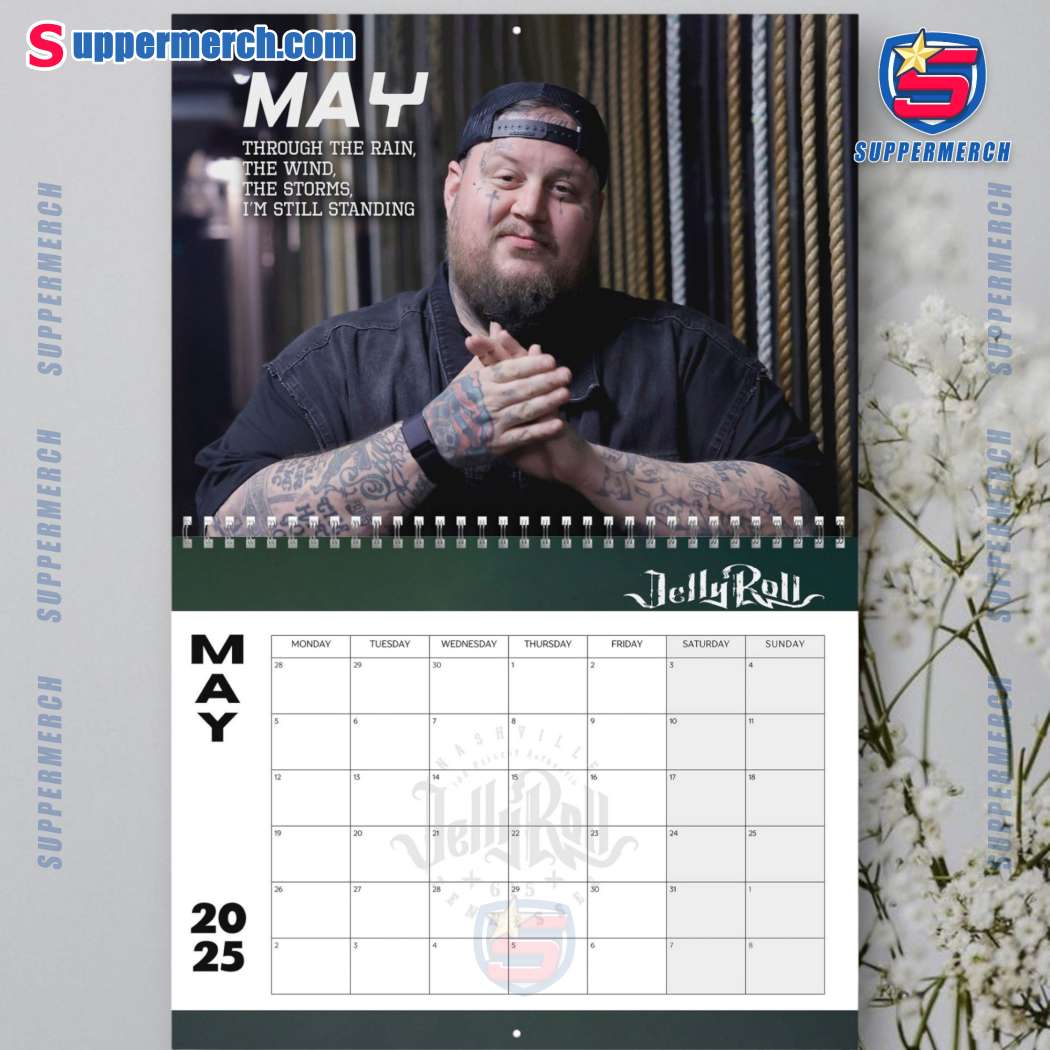 Jelly Roll Wall Hanging Calendar 2025-z QlP96c3