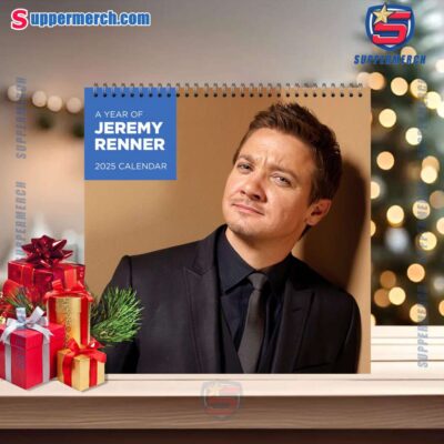Jeremy Renner Actor Wall Hanging Calendar 2025-a 3JzoV5h