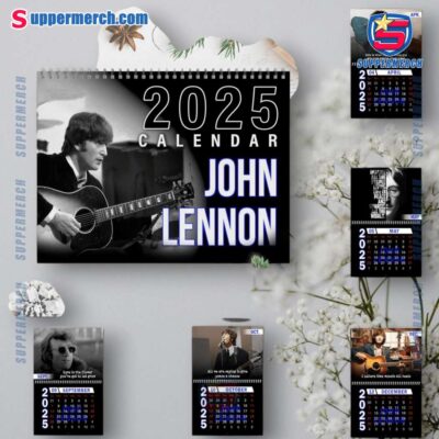 John Lennon Music Wall Hanging Calendar 2025 kK6Ysal