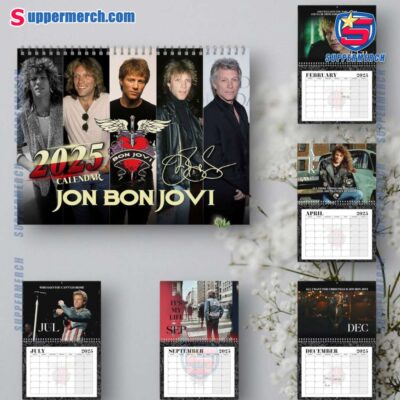 Jon Bon Jovi Wall Hanging Calendar 2025 w39Vt6s