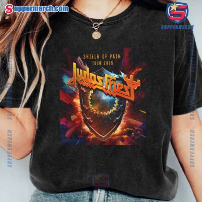 Judas Priest Shield Of Pain Tour 2025 Shirt k1UboGp