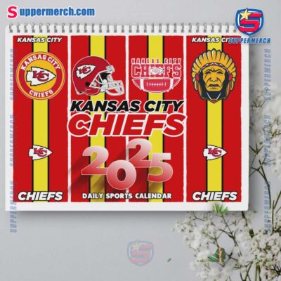 Kansas City Chiefs Wall Hanging Calendar 2025 3dn2hDN