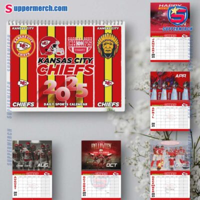 Kansas City Chiefs Wall Hanging Calendar 2025-a 1t5jRlP