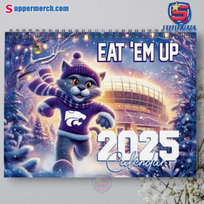 Kansas State Wildcats Wall Hanging Calendar 2025-a OEKUSB9