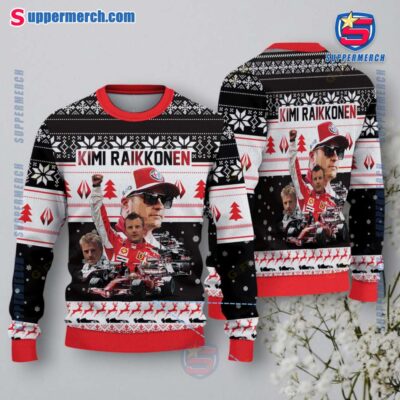 Kimi Raikkonen Racing Driver Ugly Christmas Sweater ZewRvfG
