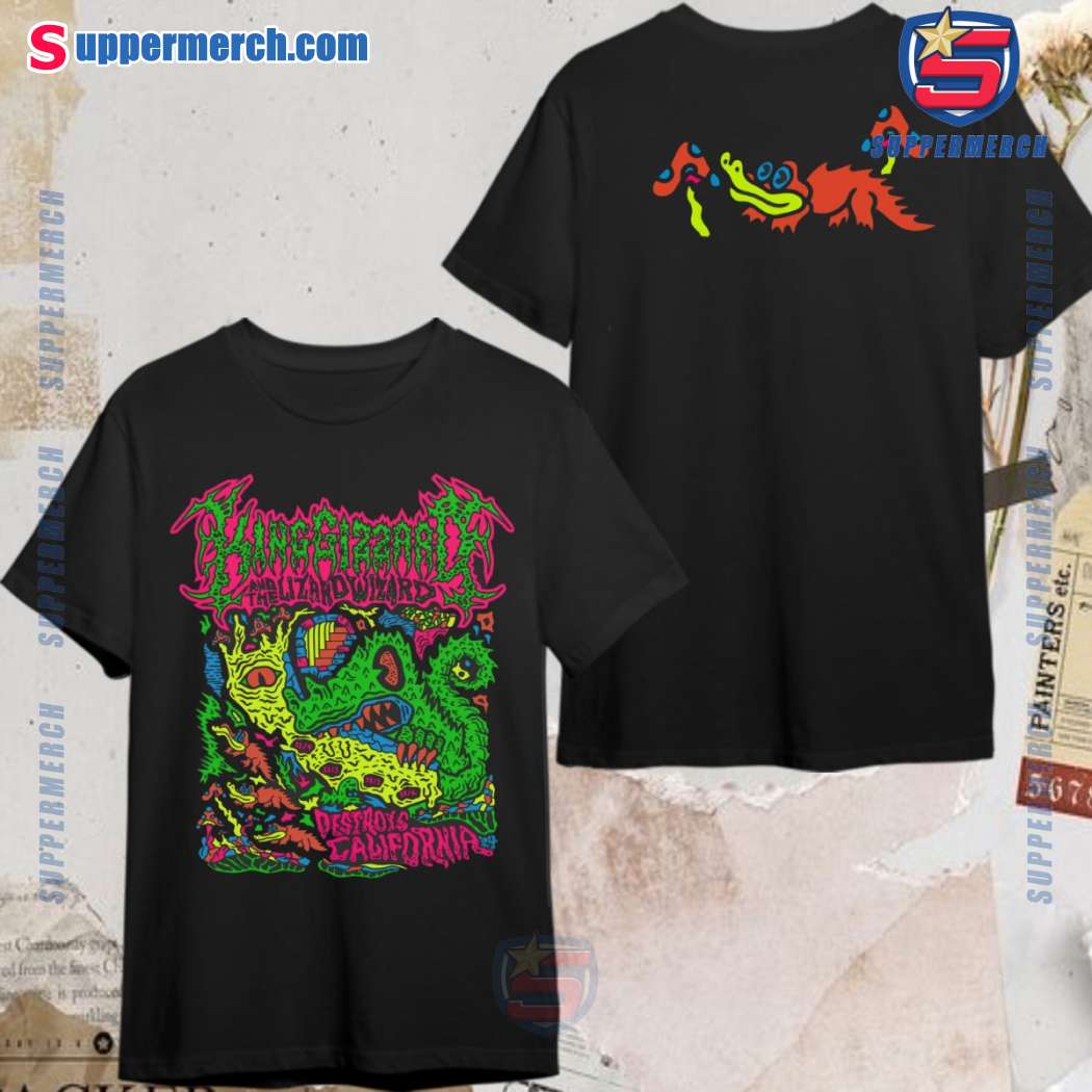 King Gizzard And The Lizard Wizard Destroys California 2024 Graphic Unisex Daily Wear T-shirt bgdqzU6