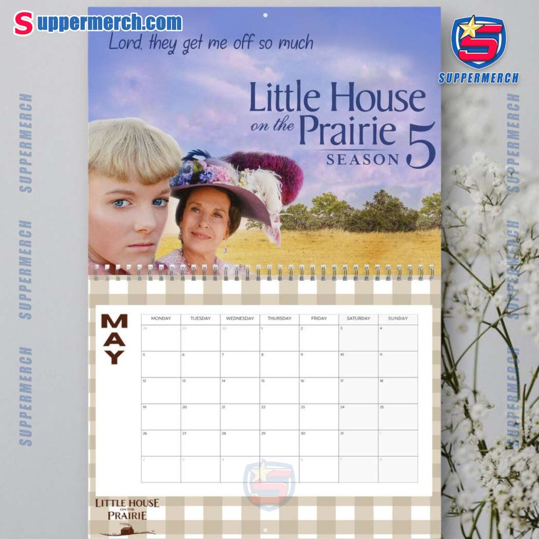 Little House On The Prairie Wall Hanging Calendar 2025-c U3FHpwS