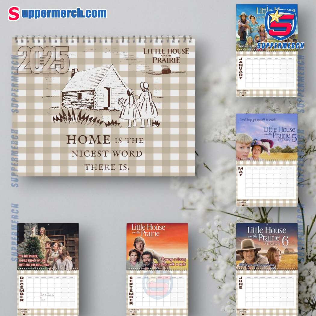 Little House On The Prairie Wall Hanging Calendar 2025 8BSHs09