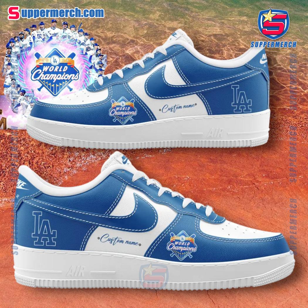 Los Angeles Dodgers 2024 World Series Champions Personalized Air Force Shoes DeaBXg7
