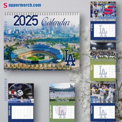 Los Angeles Dodgers Wall Hanging Calendar 2025 KVaH6jx