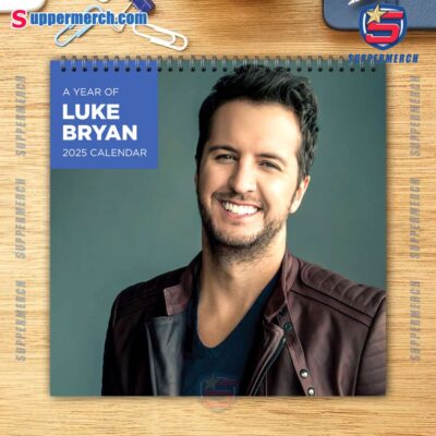 Luke Bryan Singer Wall Hanging Calendar 2025 cD87IqG