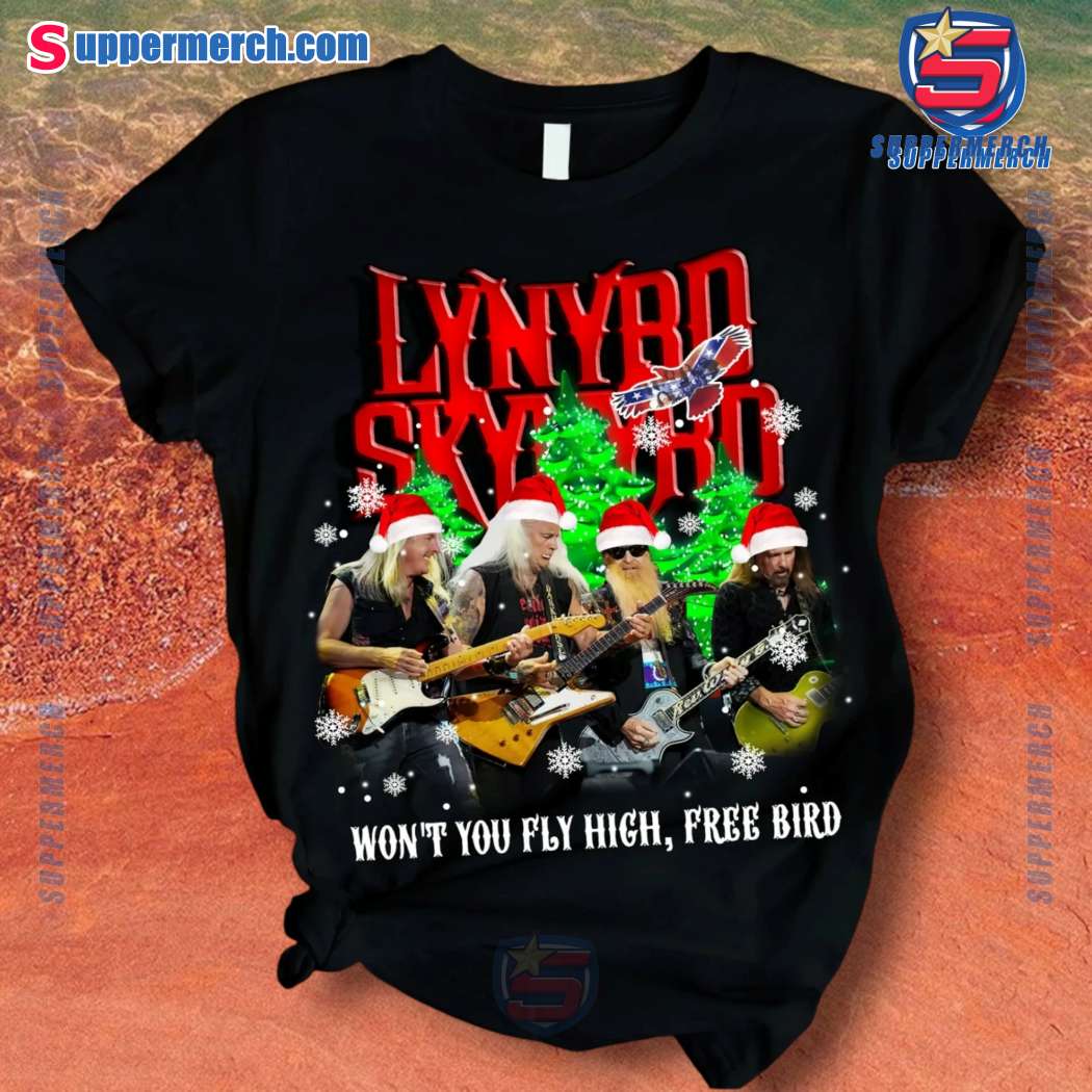 Lynyrd Skynyrd Won't You Fly High Free Bird Christmas Pajamas Set-a 9aweWPt