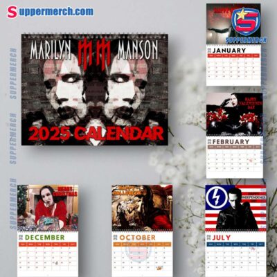 Marilyn Manson Wall Hanging Calendar 2025 fIyEn1h