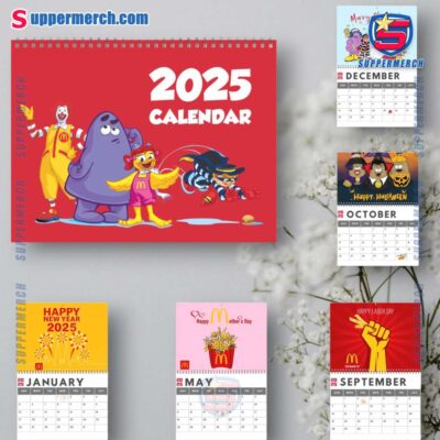 Mcdonald Wall Hanging Calendar 2025 WN1DT7c