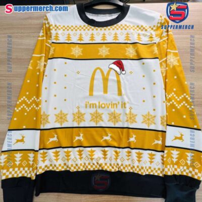 Mcdonald's Santa Hat Logo Christmas Sweater I7pnGio