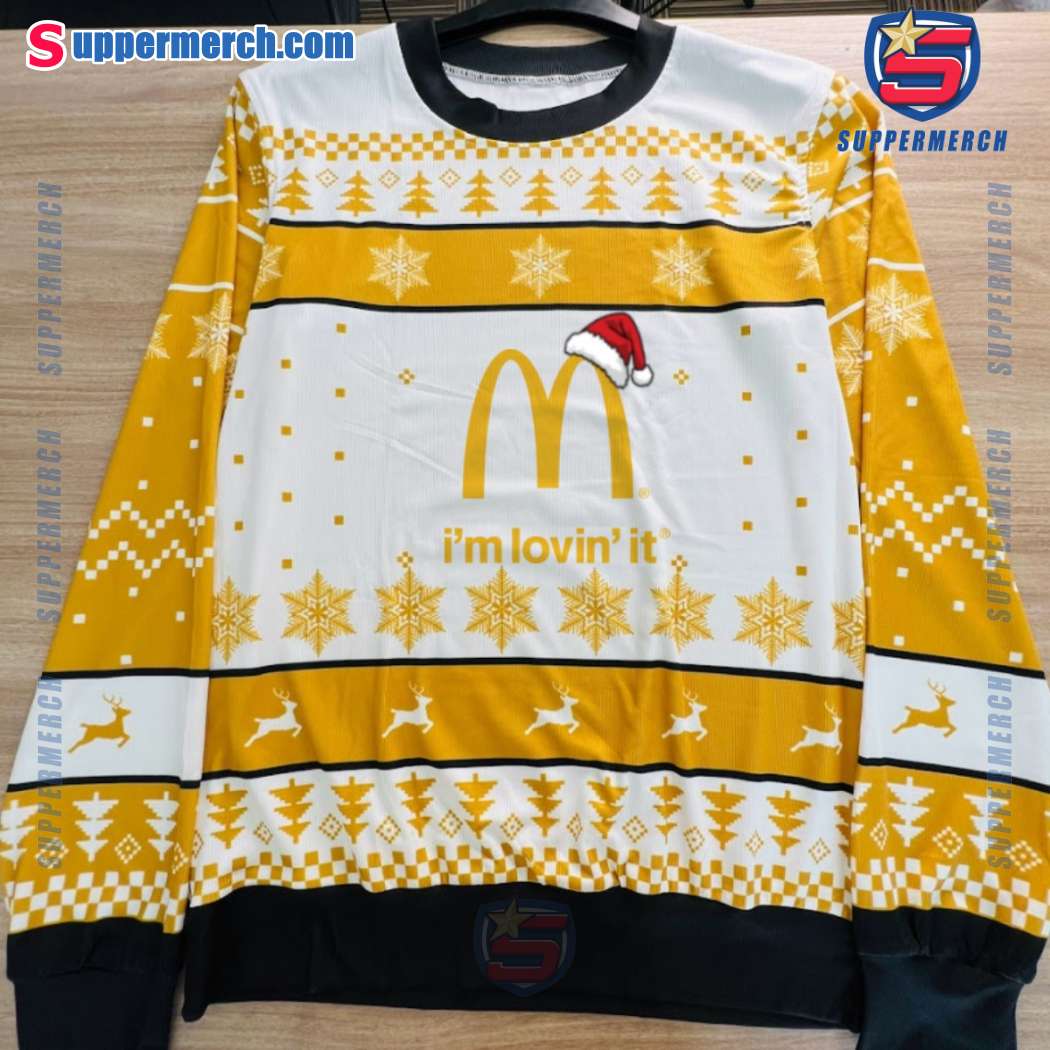 Mcdonald's Santa Hat Logo Christmas Sweater I7pnGio