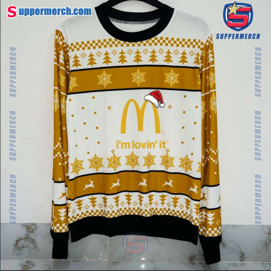 Mcdonald's Santa Hat Logo Christmas Sweater-b PXcd1Qf