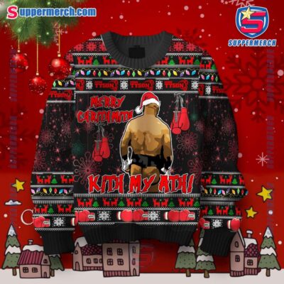 Mike Tyson Merry Chrithmith Kith My Ath Ugly Christmas Sweater emPKjCc