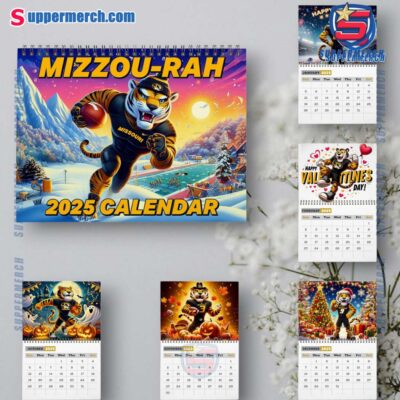 Mizzou Tigers Wall Hanging Calendar 2025 XgwATvL