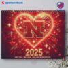 Nebraska Huskers Wall Hanging Calendar 2025 BAmnF2Y