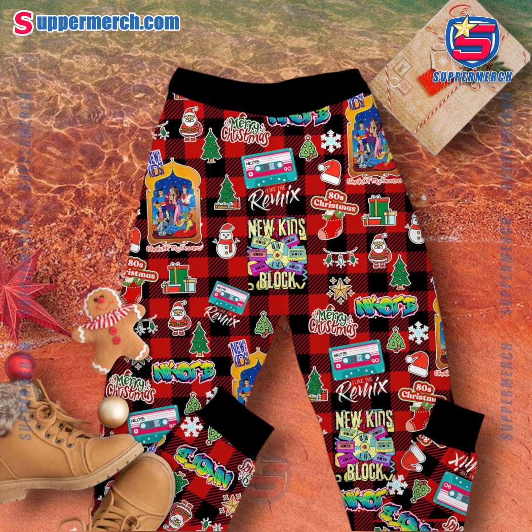 New Kids On The Block Funky Funky Xmas Pajamas Set-b-Photoroom kEHWLeF
