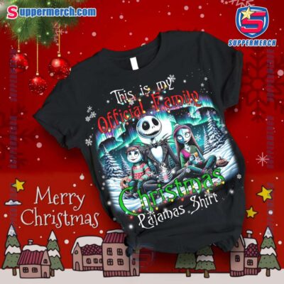 Nightmare Before Christmas This Is My Official Family Christmas Aurora Pajamas Set-a dFvbt6E