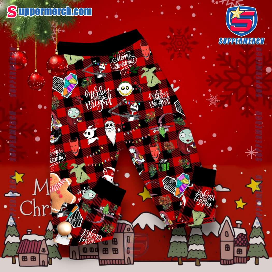 Nightmare Before Christmas This Is My Official Family Christmas Aurora Pajamas Set-b hEmnPYK