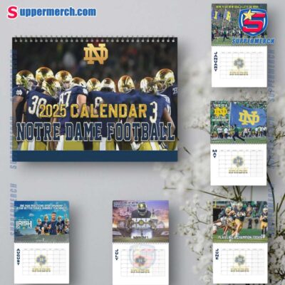 Notre Dame Fighting Irish Wall Hanging Calendar 2025 YZBc4TU