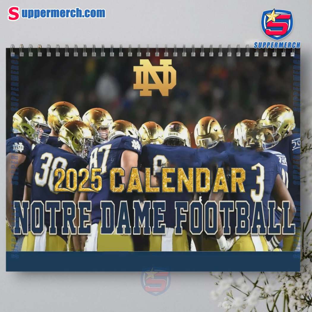 Notre Dame Fighting Irish Wall Hanging Calendar 2025-a qOWiocd