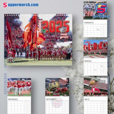 Ohio State Buckeyes Wall Hanging Calendar 2025 bJBRzKd