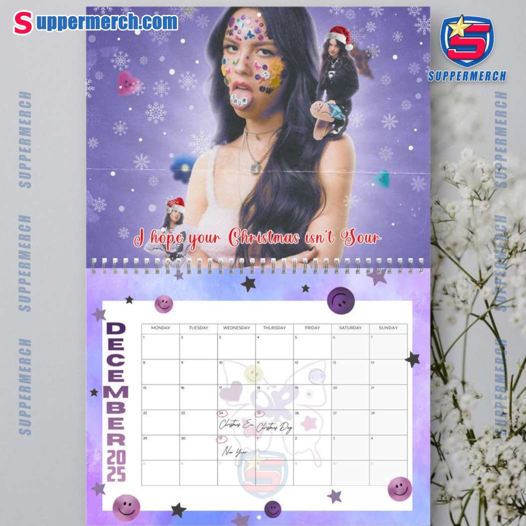 Olivia Rodrigo Wall Hanging Calendar 2025-a WutXS4a