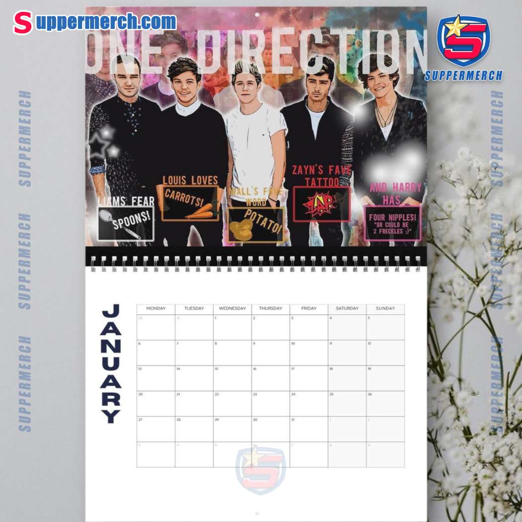 One Direction Wall Hanging Calendar 2025-b JorFmtu