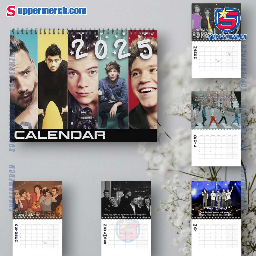 One Direction Wall Hanging Calendar 2025 oDkuqxf