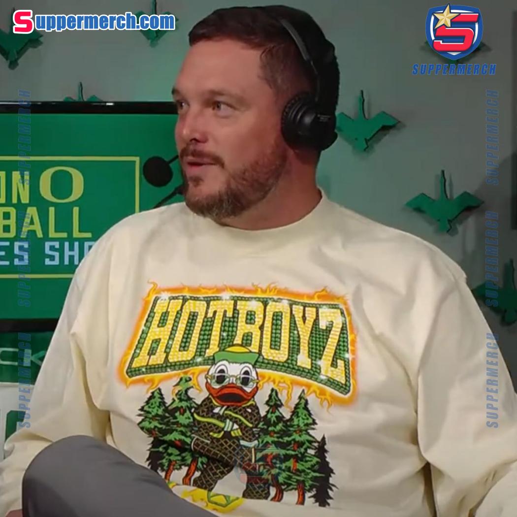 Oregon Ducks Hotboyz Pine Trees Christmas T-shirt-a jmEQkAq