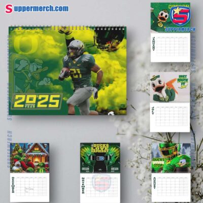 Oregon Ducks Wall Hanging Calendar 2025 vW8HPcd