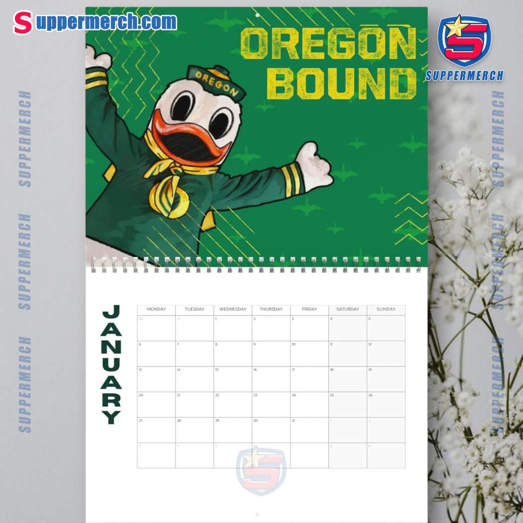 Oregon Ducks Wall Hanging Calendar 2025-b DEy0T7n