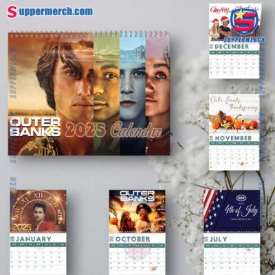 Outer Banks Wall Hanging Calendar 2025 7F03K1u