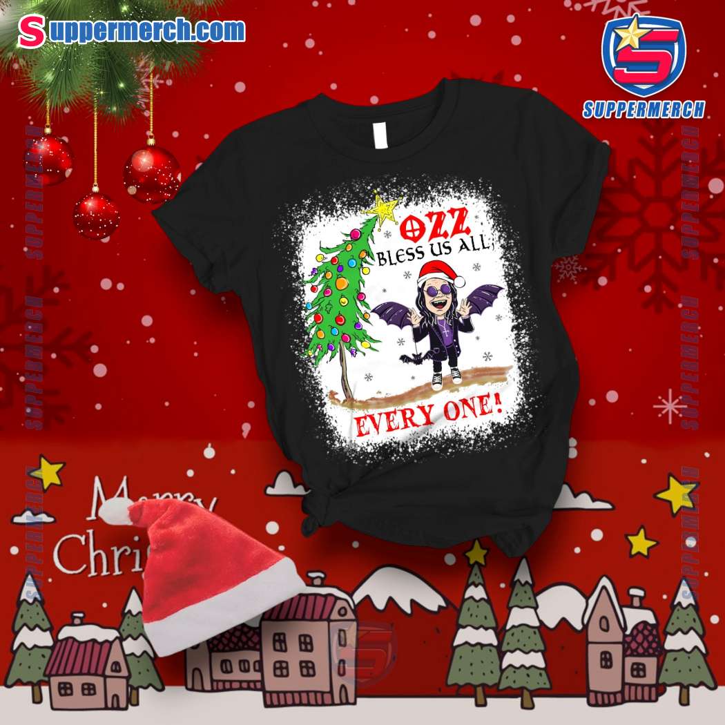 Ozzy Osbourne Ozz Bless Us All Everyone Christmas Pajamas Set-a KtpVwHX