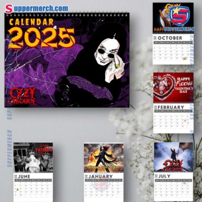 Ozzy Osbourne Wall Hanging Calendar 2025 hlI5M7d