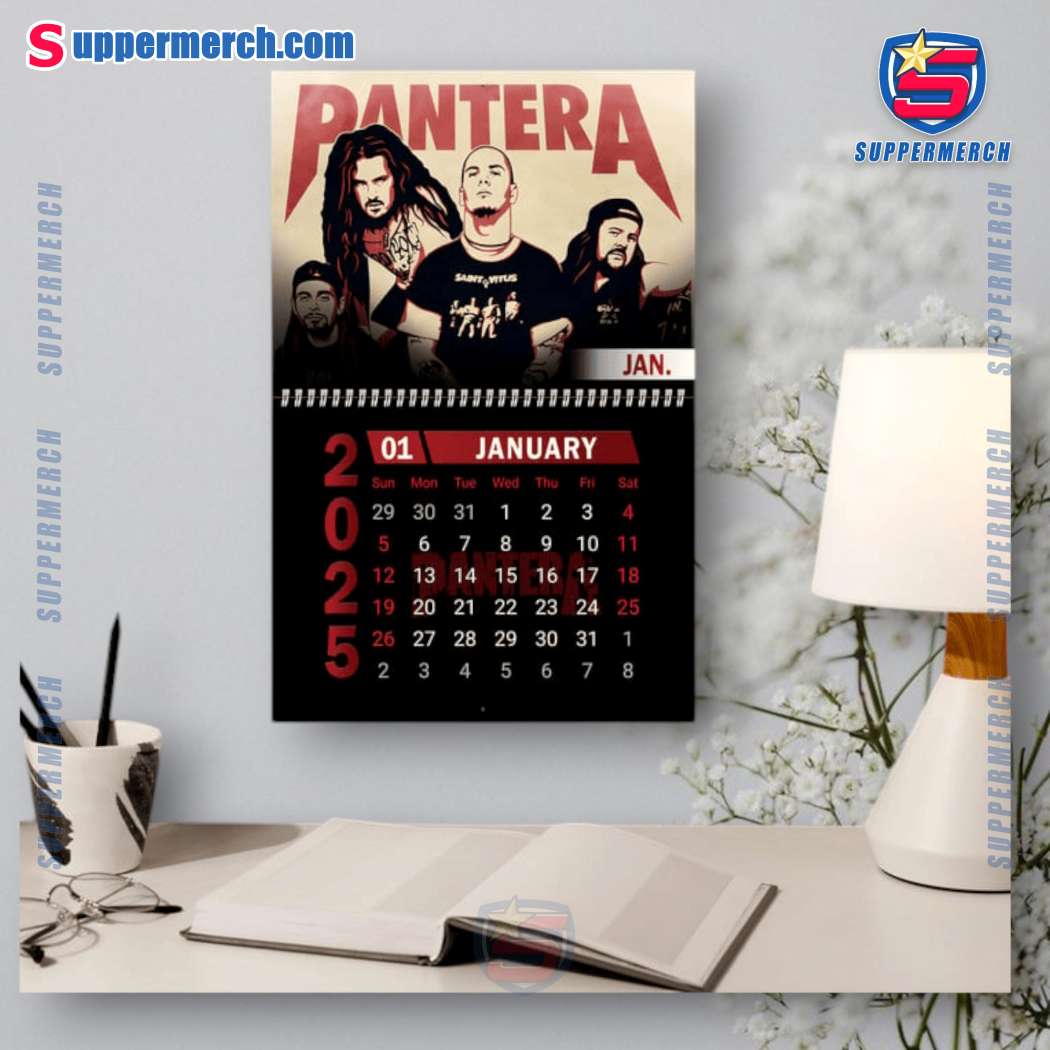 Pantera Music Wall Hanging Calendar 2025-b fichvID