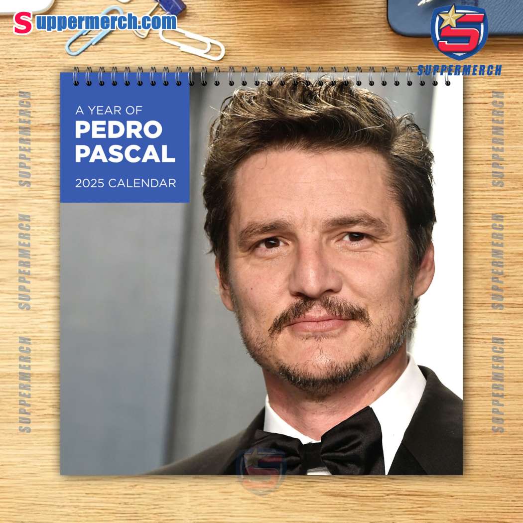 Pedro Pascal Actor Wall Hanging Calendar 2025' vlMApjd