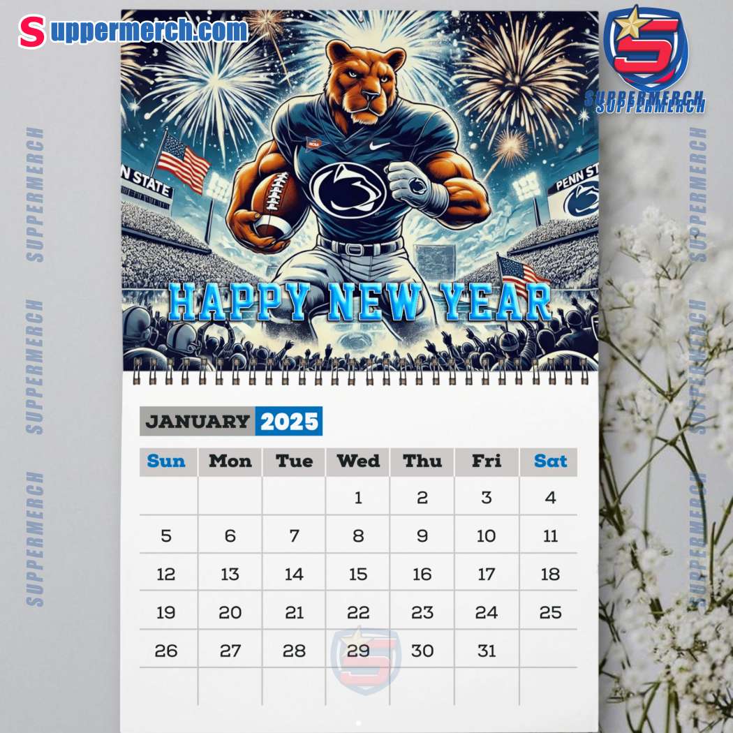 Penn State Nittany Lions Wall Hanging Calendar 2025-b 5EkolgV