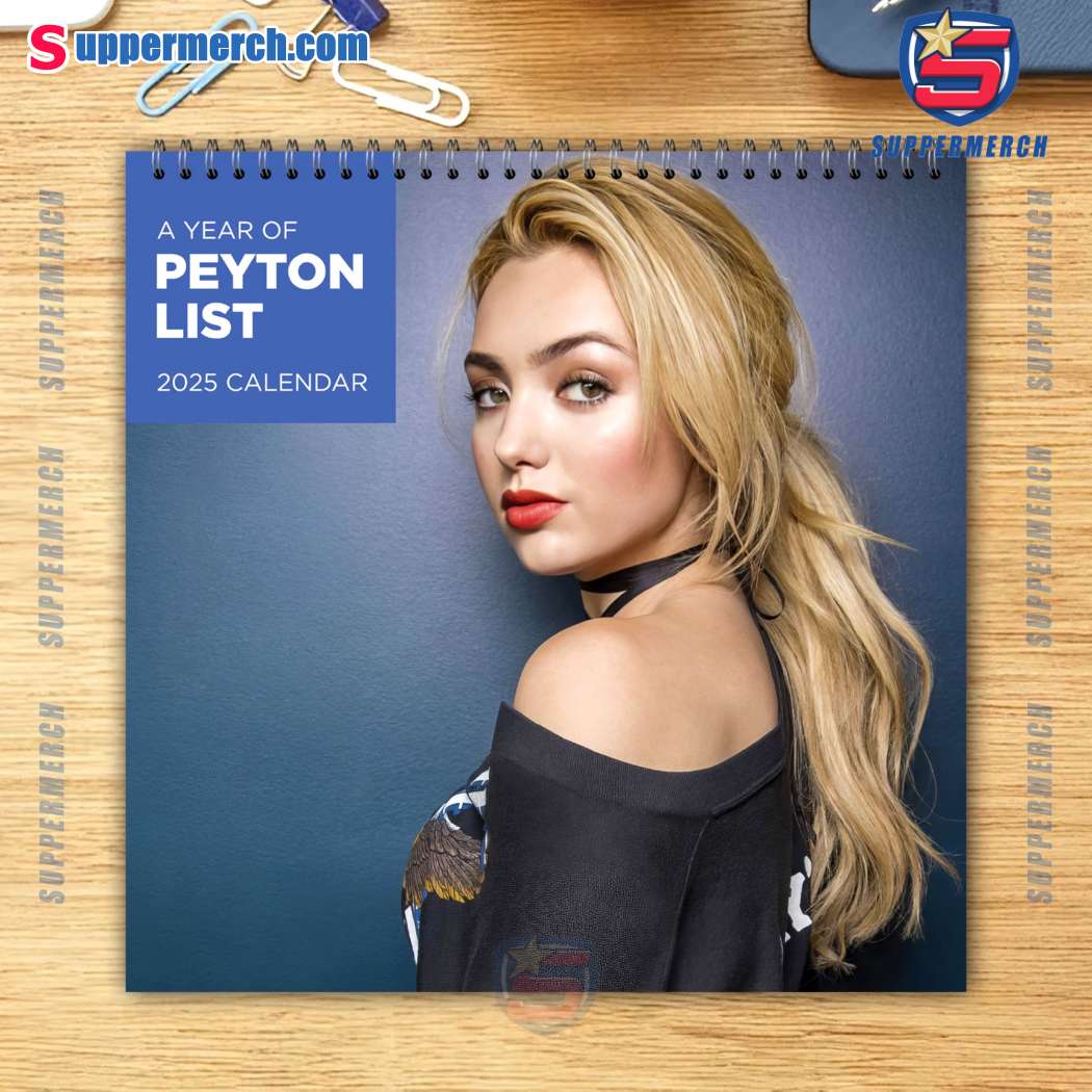 Peyton List Actor Wall Hanging Calendar 2025' FfuqAMH