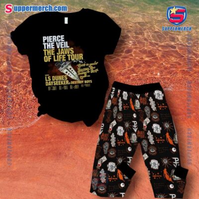 Pierce The Veil The Jaws Of Life Tour Pajamas Set qvmIZNE